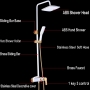 QJUZO Shower Set Shower Column Shower Faucet Rain Shower Shower Faucet Shower Head Shower System incl Hand Shower Shower Set Height Adjustable