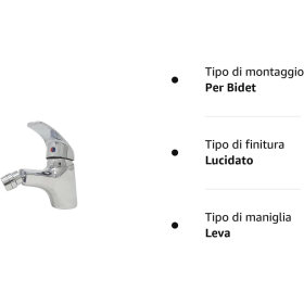 Bidet-Wannenbatterie-Heimkopfgerät grau silber basic 8413