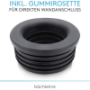 Manguera de desagüe flexible Bächlein de aluminio para el fregadero - G 1 1/4" x 32 mm, extensible de 320 a 800 mm, sifón de olores ajustable individualmente