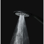 Verosan shower rail set NERO black with shower hose, shower rail, hand shower with 5 functions