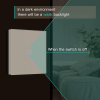 BSEED Touch Light Switch, 1 Gang 2 Way Tempered Glass Light Switch with LED Indicator, White Touch Sensitive Light Switch - No Neutral