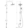 Shower column Lucca with overhead shower overhead shower rain shower chrome-plated