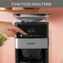 Krups Grind and Brew KM8328 Filterkaffeemaschine mit Mahlwerk, 1,25 l, 10–15 Tassen, automatische Kaffeemaschine, konisches Mahlwerk, Kaffeebohnen, gemahlener Kaffee, LED-Digital-Bedienfeld [Energieklasse A+]