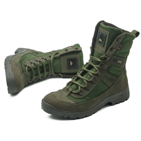 Botas tácticas de combate para media temporada PAV 808 color caqui