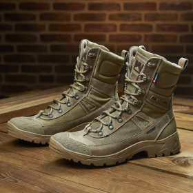 Botas tácticas de combate de invierno PAV 808 con forro color coyote