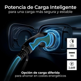 Зарядный кабель Masterplug для электромобилей Тип 2 с вилкой Schuko 10 м