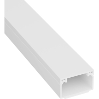 D-Line 1D2516W Square Cable Duct Self Adhesive Cable Cover Cable Hiding System - 1 x 25mm (W) x 16mm (H) Length 1 Meter - White