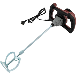 Mörtelmischer, Rührwerk 1600 W, 0-720 U/min, mit 60 cm Stab, 2 Kohlebürsten, 2 Schraubenschlüssel - Betonmischer für Beton, Zement, Gipskarton, Gülle, Farbe