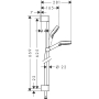 hansgrohe Crometta Vario душевой набор, 2 типа душа, 0,65 м