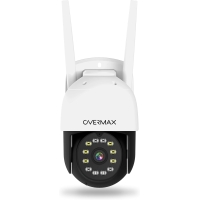 Outdoor-PTZ-Kamera Overmax CAMSPOT 4,95 QHD, 4 MP, Farbnachtmodus mit einem Drehwinkel von 60 m, 355°/90°, Betrachtungswinkel 100°, Bewegungserkennungsalarm, Zwei-Wege-Audio