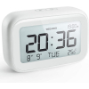 TXXMM Digital Alarm Clock for Bedroom, Travel, Office - Modern Minimalist Style with LCD Display, Adjustable Volume, 12/24 Hour Snooze and Weekend Mode, Easy Setup