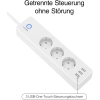 GHome Smart WiFi Extender with 3 AC Outlets and 3 USB, Energy Metering, 2.4GHz Only, 16A, 1.5m