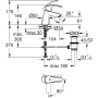 GROHE Eurosmart | Badarmatur - Waschtischarmatur | mit Zugstange, S-Size | 32926002, Silber, Chrom