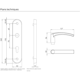 Bricard 9900171 – Essential door handle set