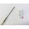 Pipe cleaning spiral 8 mm x 1.4 m with brush and plastic sheath