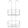 WENKO Milo shower shelf with thermostat, two-stage, 25 x 55 x 14 cm