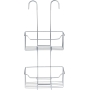 WENKO Milo shower shelf with thermostat, two-stage, 25 x 55 x 14 cm