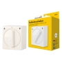 Schellenberg 23003 interruptor basculante de superficie, interruptor de persiana conmutable de interruptor a función táctil, fácil de reequipar, 5 polos de conexión, blanco