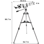 Telescopio Gskyer, 90/600 con refractor astronómico