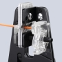 Knipex Präzisions-Abisolierzange mit Formmessern brüniert, mit Mehrkomponenten-Hüllen 195 mm 12 12 10