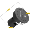 Schellenberg 60932 Mando a distancia por radio para puerta de garaje, transmisor para coche Smart DRIVE