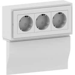 Cablecoach Habengut CC10042 3-pin socket for baseboard