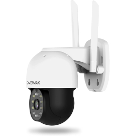 Вулична PTZ камера Overmax CAMSPOT 4.95 QHD, 4 МП, кольоровий нічний режим з кутом повороту 60 м, 355°/90°, кут огляду 100°, сигналізація руху, двосторонній звук