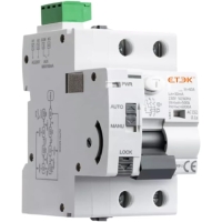 Differential switch with automatic reset and automatic reconnection, 2P, 40A, 30mA, 6Ka, AC class