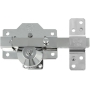 Solid silver AMIG latch for wooden doors, 90 x 154 mm, 6-pin cylinder