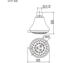 Ibergrif-Duschkopf, Durchmesser 95 mm