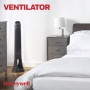 Honeywell QuietSet Turmventilator HYF290 8 Geschwindigkeitsstufen, 80° Oszillation, Timerfunktion, Fernbedienung, Dimmmöglichkeiten