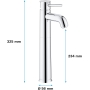 GROHE Mezclador monomando de lavabo tamaño XL Start Classic Chrome 23784000 (importación alemana)