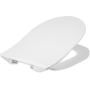 Amazon Basics D-Shaped Urea Toilet Seat Matte Finish 36.5 x 43 cm