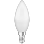 Osram Lamps LED Base Classic B Lampe, in Kerzenform mit E14-Sockel, nicht dimmbar, Ersetzt 5.5W = 40 Watt, Matt, Warmweiß - 2700 Kelvin, 4 Stück (1er Pack)