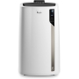 De'Longhi Pinguino PAC EL98 ECO Silent, Mobile Klimaanlage mit EcoRealFeel-Technologie für Räume bis zu 100 m³, 10.700 BTU/h, 2,7 kW, 64 dB, Luftentfeuchter, Energieeffizienzklasse A, Weiß [Energieklasse A]