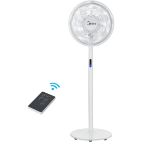 Midea S8: Quiet pedestal fan with remote control, 7 rotor blades 