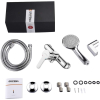 GRIFEMA PORTO-G12003 | Duscharmatur - Brausebatterie mit Brauseschlauch, Handbrause mit 5 Funktionen, und Brausehalter | Einhebel-Brausemischer-Dusche set, Chrom