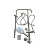Görbach Stainless Steel Shower System Shower Set without Fittings Rain Shower Overhead Shower Set (SJ-E3030CP), Chrome