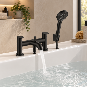 2-функціональний змішувач для ванни hansgrohe Vernis Blend матово-чорний