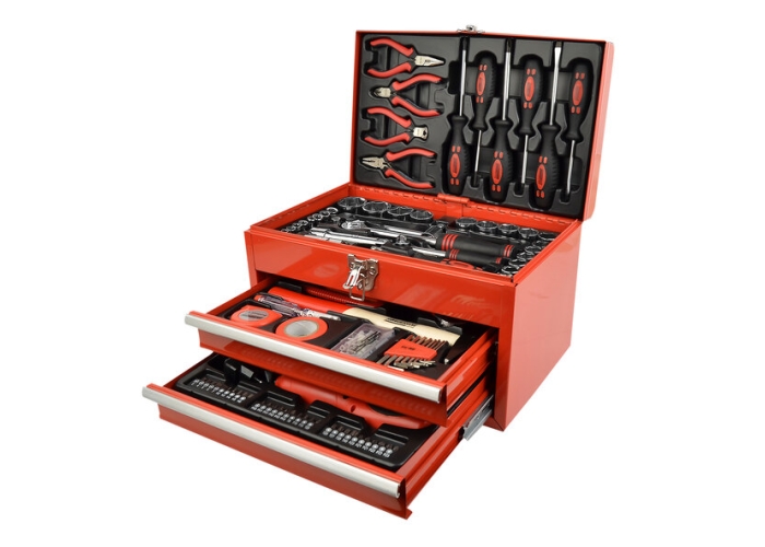 MANNESMANN, BRÜDER 139,00€ mit Werkzeugen 155-tlg Dreiteiliger Werkzeugkasten