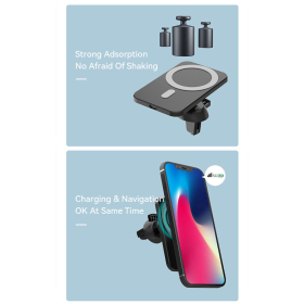 Auto MagSafe Wireless Charger iPhone 12 13 14 Pro Max Handyhalterung Ladegerät