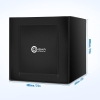 OMBAR Lichtkasten Tragbares Fotostudio 80x80x80cm Fotobox mit 3 Streifen Panel 210 Perlen LED Licht Mini Fotorahmen mit 5600K 3 Fotohintergründe (Schwarz Weiß Orange)