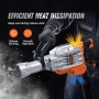 VEVOR - 3,500 W electric demolition hammer, concrete breaker, 1,900 BPM, heavy duty, with 2 chisels, gloves and 360° rotating front handle for trenching, chipping and hollowing