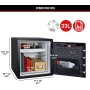 Master Lock safe fireproof and waterproof with numerical code, triple protection - flight, fire and flood, electronic combination, 33.6L, 45.3 x 41.5 x 49.1 cm