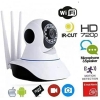 GC GLOBALCOMMERCE Wireless IP Camera 1080P Infrared Motorized Video Surveillance Camera with 3 wifi antennas with night vision