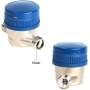 MaxAwe 15 mm 1/2 pulgada contador de agua fría jardín, contador de agua fría calibrado con racores y tapa protectora, contador de agua de grifo para jardín y hogar