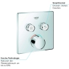 Grohe SmartControl - Grifo Cuadrado con 2 salidas, color cromo (Ref.29148000)