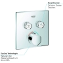 Grohe SmartControl - Grifo Cuadrado con 2 salidas, color cromo (Ref.29148000)