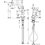 hansgrohe Talis M54 - Küchenarmatur mit Brause ausziehbar, 1 Stahlart, Wasserhahn Küche mit Auslaufhöhe 270 mm, Mischbatterie Küche schwenkbar, Mattschwarz