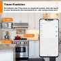 SURFOU Wi-Fi Smart Outlet mit Stromverbrauch, Fernsteuerung per App und Sprache, kompatibel mit Alexa, Google Home und SmartThings